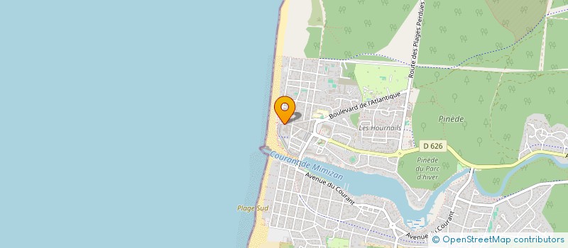 localisation de l'entreprise HOTEL COTE D ARGENT  MIMIZAN