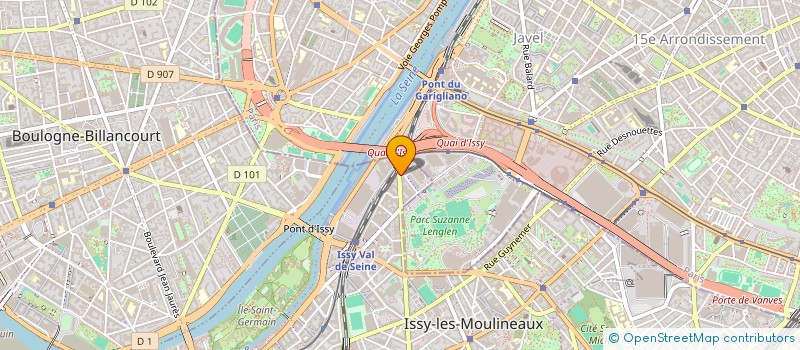 localisation de l'entreprise HOTEL COURS ALBERT 1ER à ISSY-LES-MOULINEAUX
