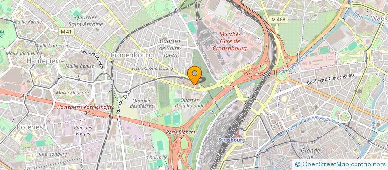 localisation de l'entreprise HOTEL CRO à STRASBOURG