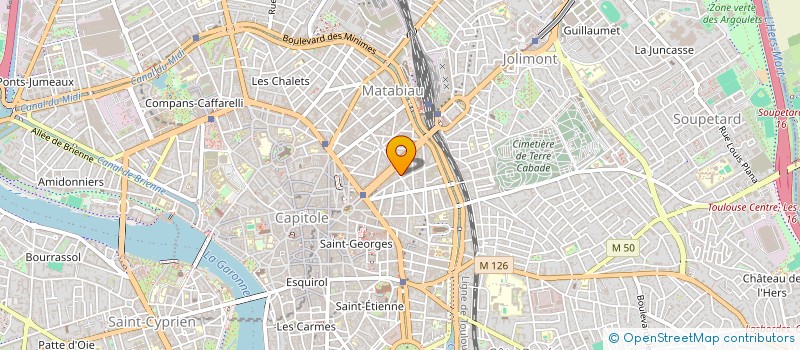 localisation de l'entreprise HOTEL D'ALBION  TOULOUSE