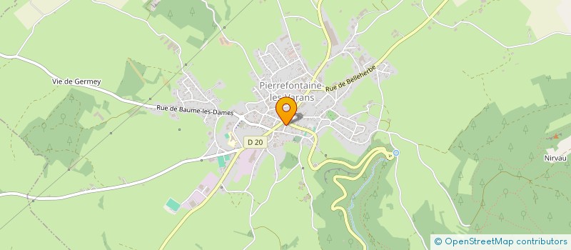 localisation de l'entreprise HOTEL D'ARTISTE  PIERREFONTAINE-LES-VARANS