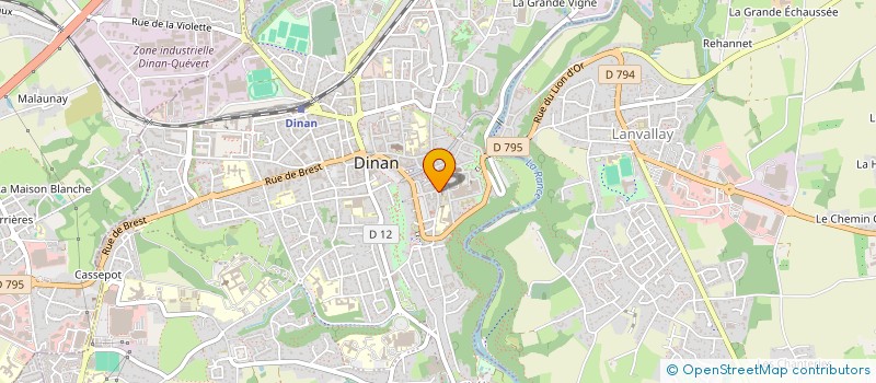 localisation de l'entreprise HOTEL D'ARVOR SAS à DINAN