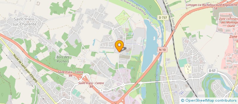 localisation de l'entreprise HOTEL D ESTREES à SAINT-YRIEIX-SUR-CHARENTE