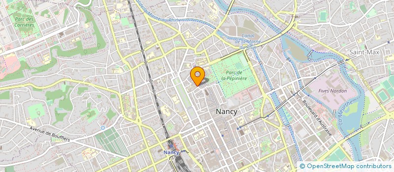 localisation de l'entreprise HOTEL D HAUSSONVILLE  NANCY