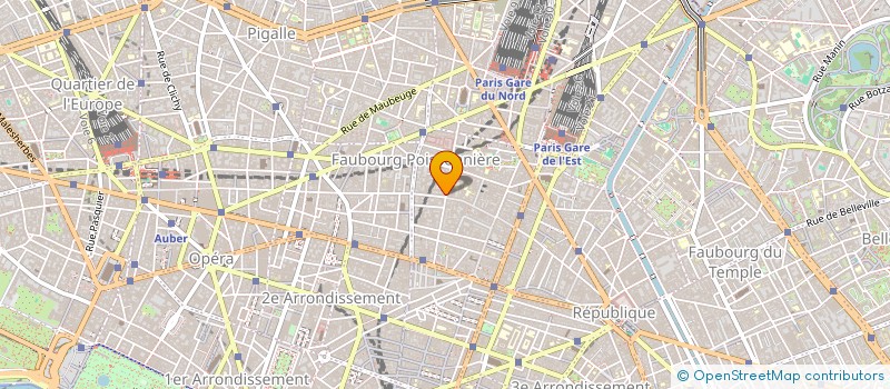 localisation de l'entreprise HOTEL D HAUTEVILLE OPERA à PARIS