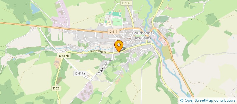 localisation de l'entreprise HOTEL D ORFEUIL à BOURBONNE-LES-BAINS