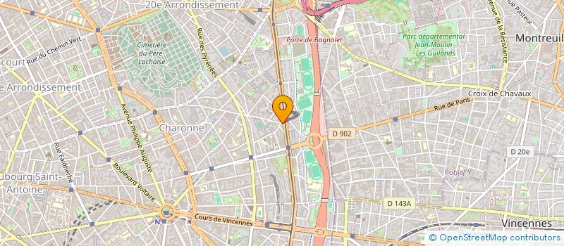 localisation de l'entreprise HOTEL DAVOUT  PARIS