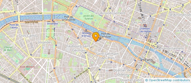 localisation de l'entreprise HOTEL DE BEAUNE  PARIS