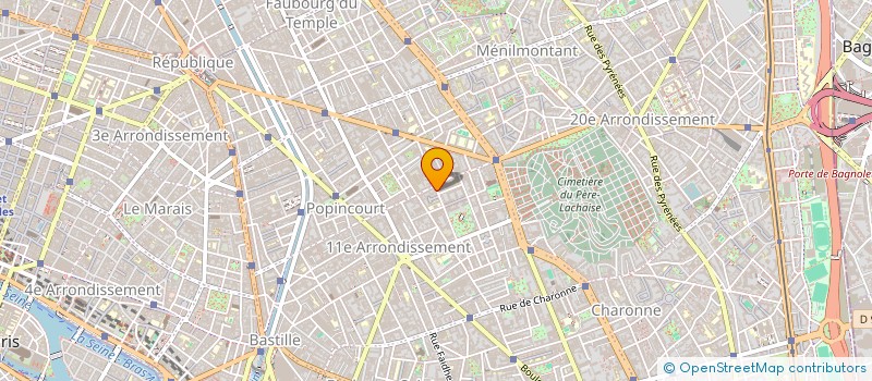 localisation de l'entreprise HOTEL DE BELFORT  PARIS