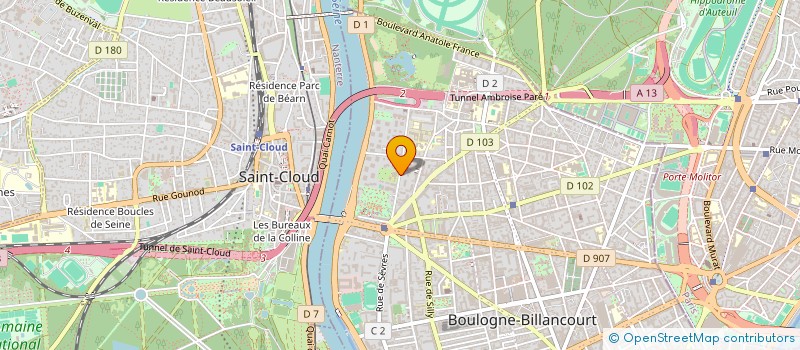 localisation de l'entreprise HOTEL DE BOULOGNE à BOULOGNE-BILLANCOURT
