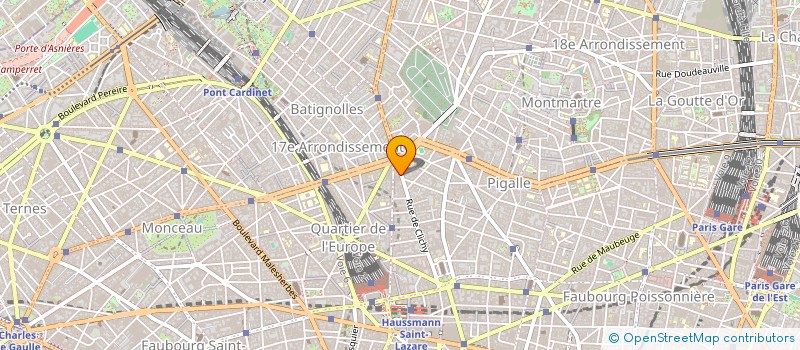 localisation de l'entreprise HOTEL DE BRUXELLES CLICHY à PARIS