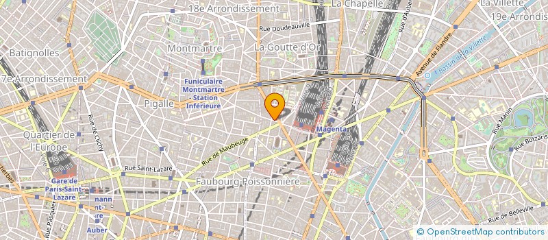 localisation de l'entreprise HOTEL DE BRUXELLES ET DU NORD à PARIS