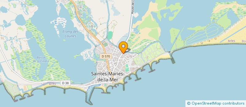 localisation de l'entreprise HOTEL DE CACHAREL à SAINTES-MARIES-DE-LA-MER