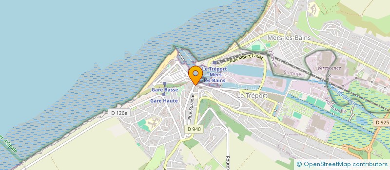 localisation de l'entreprise HOTEL DE CALAIS  LE TREPORT