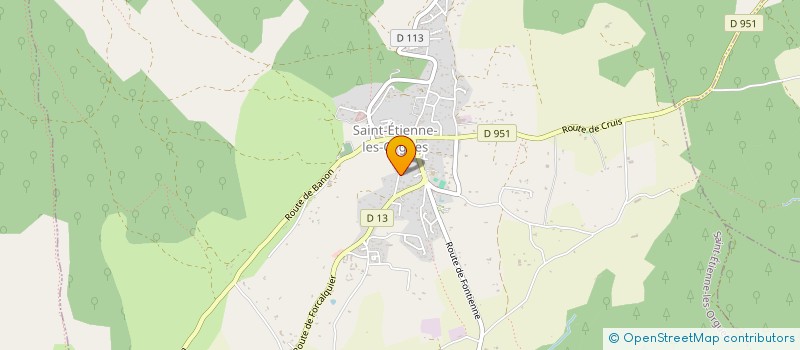 localisation de l'entreprise HOTEL DE CHAMPMAILAY à SAINT-ETIENNE-LES-ORGUES