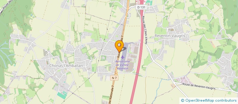 localisation de l'entreprise HOTEL DE FRANCE  CHONAS L'AMBALLAN