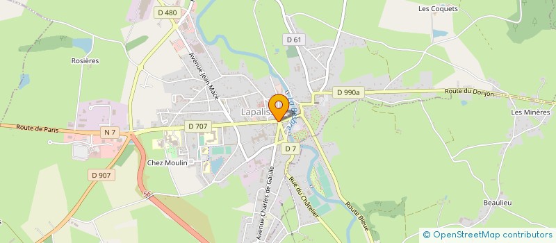 localisation de l'entreprise HOTEL DE FRANCE à LAPALISSE