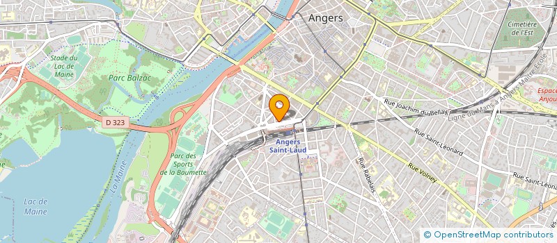 localisation de l'entreprise HOTEL DE FRANCE à ANGERS