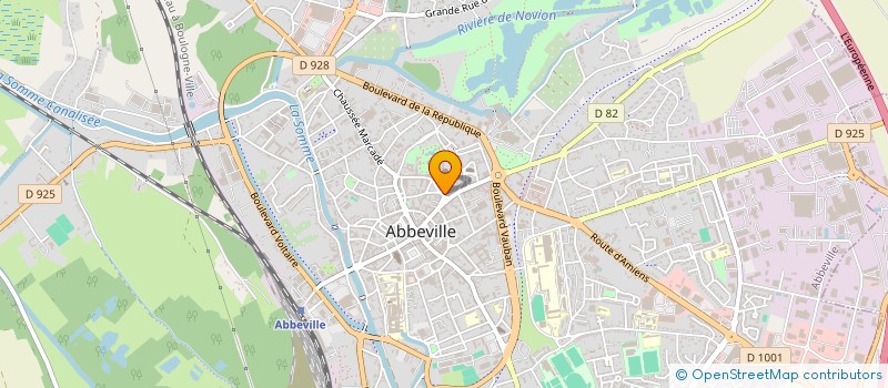 localisation de l'entreprise HOTEL DE FRANCE à ABBEVILLE