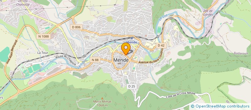 localisation de l'entreprise HOTEL DE FRANCE  MENDE