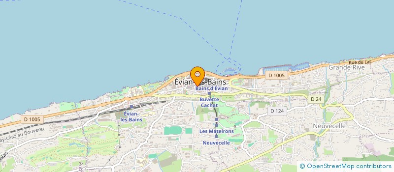 localisation de l'entreprise HOTEL DE FRANCE  EVIAN-LES-BAINS