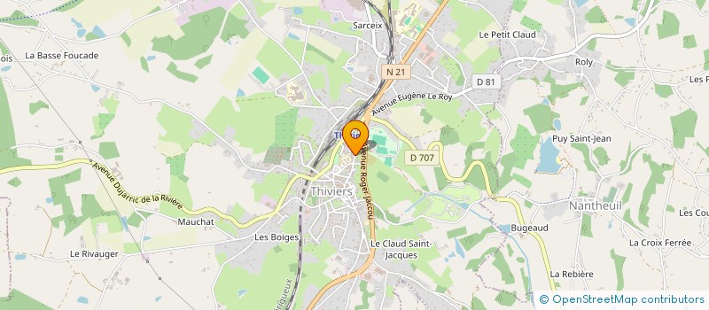 localisation de l'entreprise HOTEL DE FRANCE ET DE RUSSIE  THIVIERS