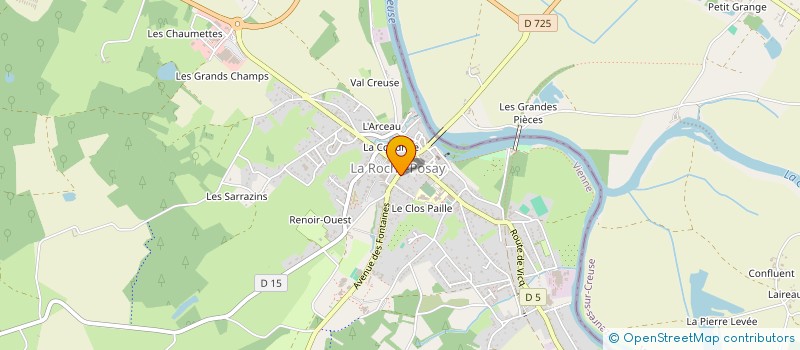 localisation de l'entreprise HOTEL DE L'ESPLANADE  LA ROCHE-POSAY