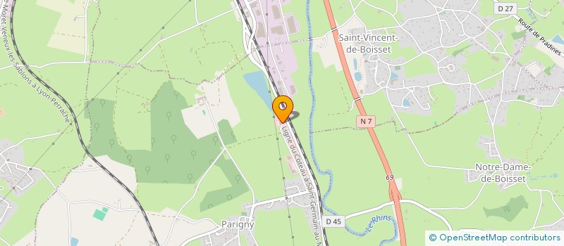 localisation de l'entreprise HOTEL DE L'ETANG  PARIGNY