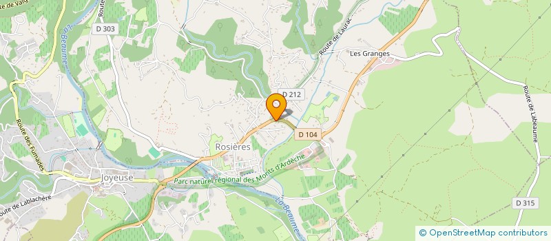 localisation de l'entreprise HOTEL DE L EUROPE à JOYEUSE