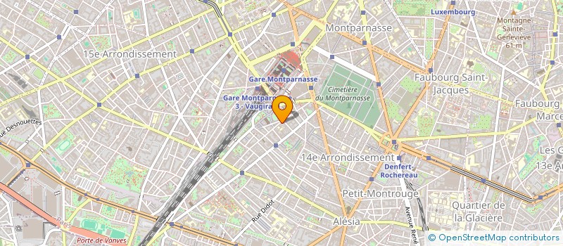 localisation de l'entreprise HOTEL DE L'ORCHIDEE  PARIS