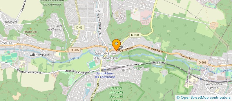 localisation de l'entreprise HOTEL DE L'YVETTE  SAINT-REMY-LES-CHEVREUSE