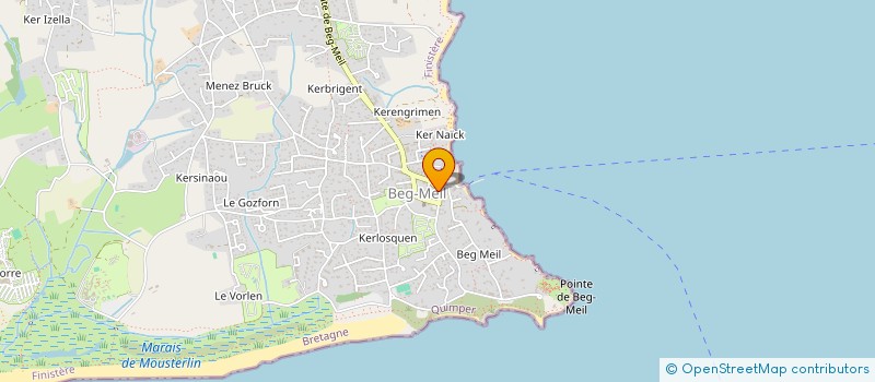 localisation de l'entreprise HOTEL DE LA CALE à FOUESNANT