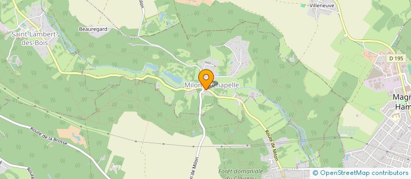 localisation de l'entreprise HOTEL DE LA CHAPELLE  MILON-LA-CHAPELLE