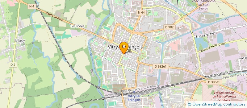 localisation de l'entreprise HOTEL DE LA CLOCHE SP  VITRY-LE-FRANCOIS