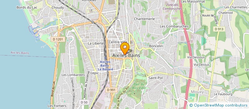 localisation de l'entreprise HOTEL DE LA COURONNE D ALBERT 1ER à AIX-LES-BAINS