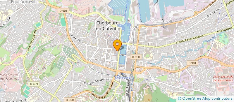 localisation de l'entreprise HOTEL DE LA CROIX DE MALTE  CHERBOURG-EN-COTENTIN