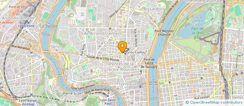 localisation de l'entreprise HOTEL DE LA CROIX ROUSSE  LYON