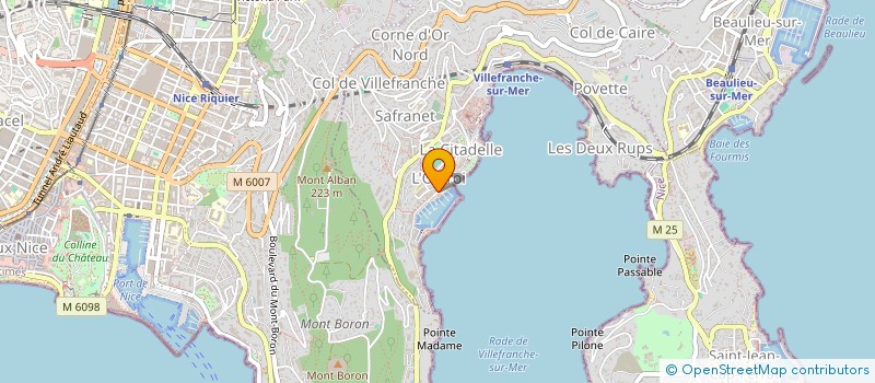 localisation de l'entreprise HOTEL DE LA DARSE à VILLEFRANCHE-SUR-MER