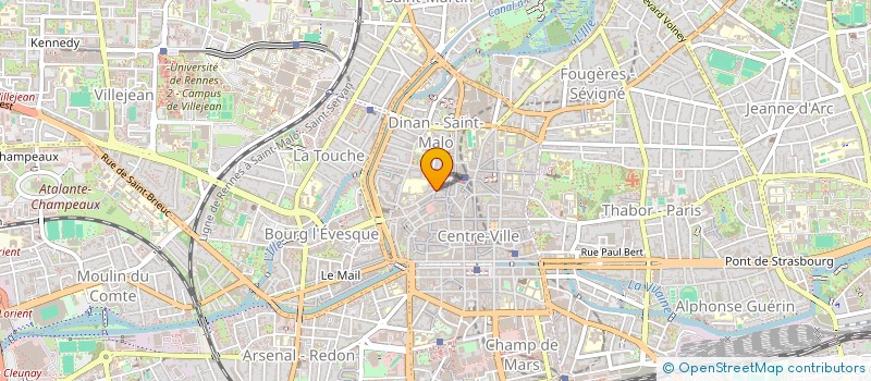 localisation de l'entreprise HOTEL DE LA GARAYE  RENNES