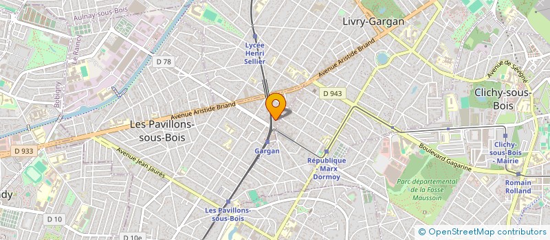 localisation de l'entreprise HOTEL DE LA GARE  LES PAVILLONS-SOUS-BOIS