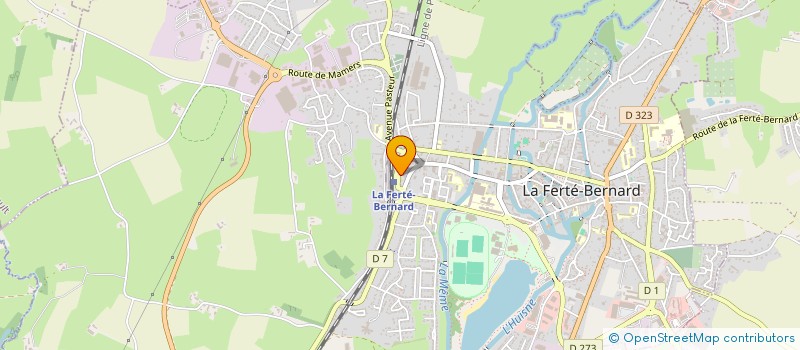 localisation de l'entreprise HOTEL DE LA GARE  LA FERTE-BERNARD