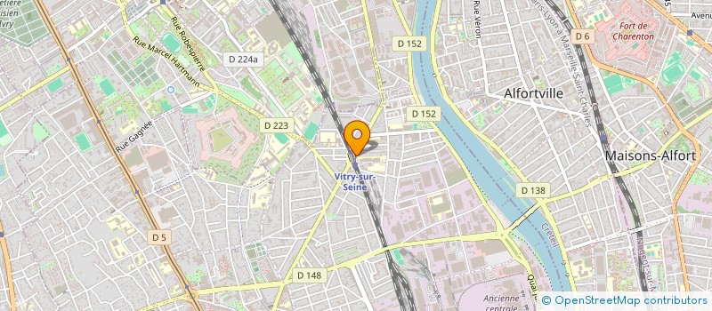 localisation de l'entreprise HOTEL DE LA GARE à VITRY-SUR-SEINE