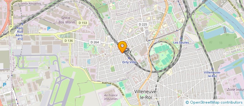 localisation de l'entreprise HOTEL DE LA GARE D ORLY  ORLY