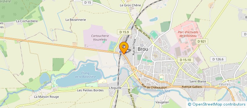 localisation de l'entreprise HOTEL DE LA GARE SOC EXPLOITATION à BROU