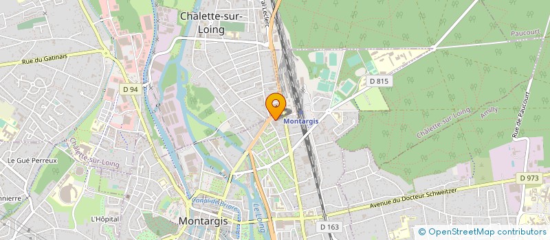 localisation de l'entreprise HOTEL DE LA GLOIRE à MONTARGIS