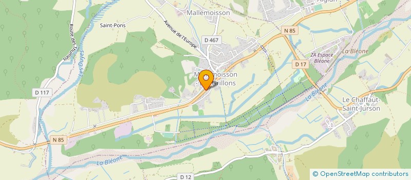 localisation de l'entreprise HOTEL DE LA HAUTE PROVENCE à MALLEMOISSON