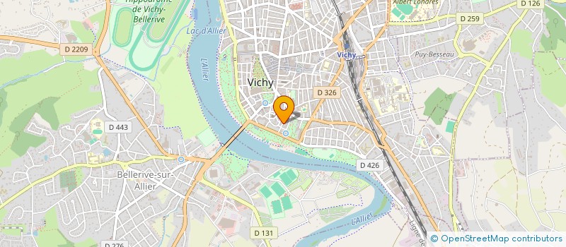 localisation de l'entreprise HOTEL DE LA LAURE à VICHY