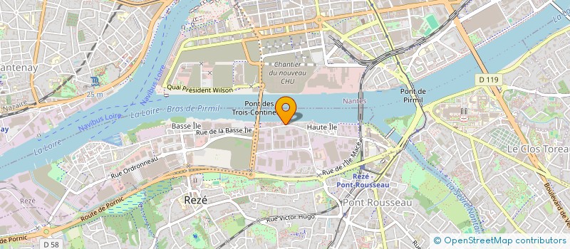 localisation de l'entreprise HOTEL DE LA MARINE  REZE