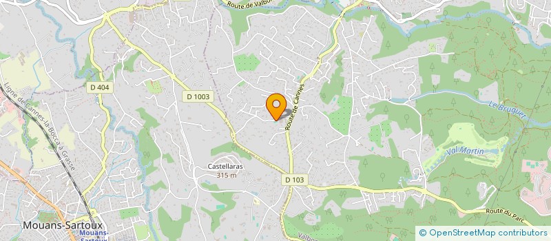 localisation de l'entreprise HOTEL DE LA MER  VALBONNE