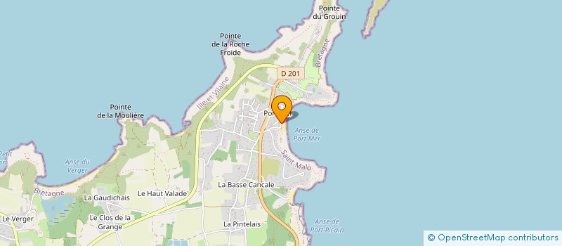 localisation de l'entreprise HOTEL DE LA PLAGE à CANCALE